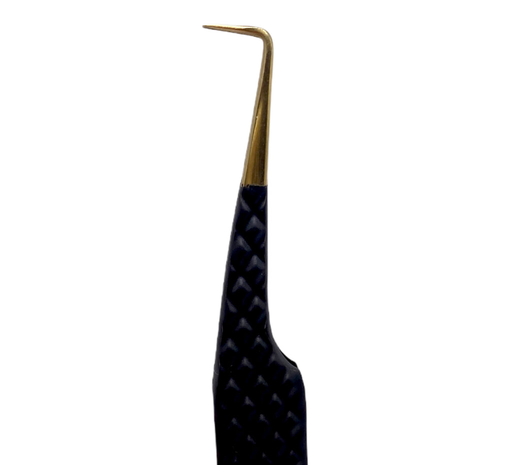 "the og" eyelash extension 90 degree tweezer
