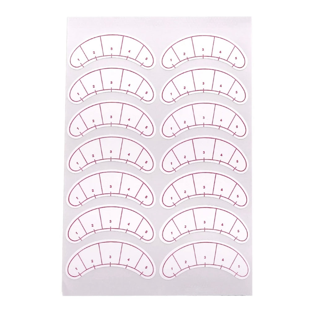 Lash Mapping Stickers