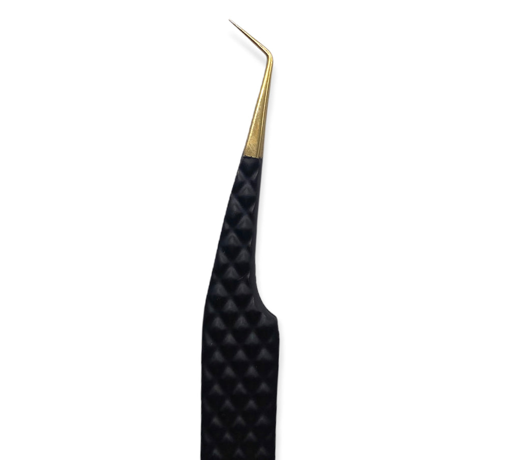 "level up" eyelash extension isolation tweezer